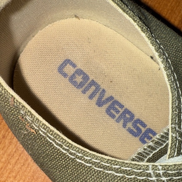 Converse Classic Green Canvas Sneakers Well Worn Loved Used Size 8 Size 6 Womens - Picture 3 of 6